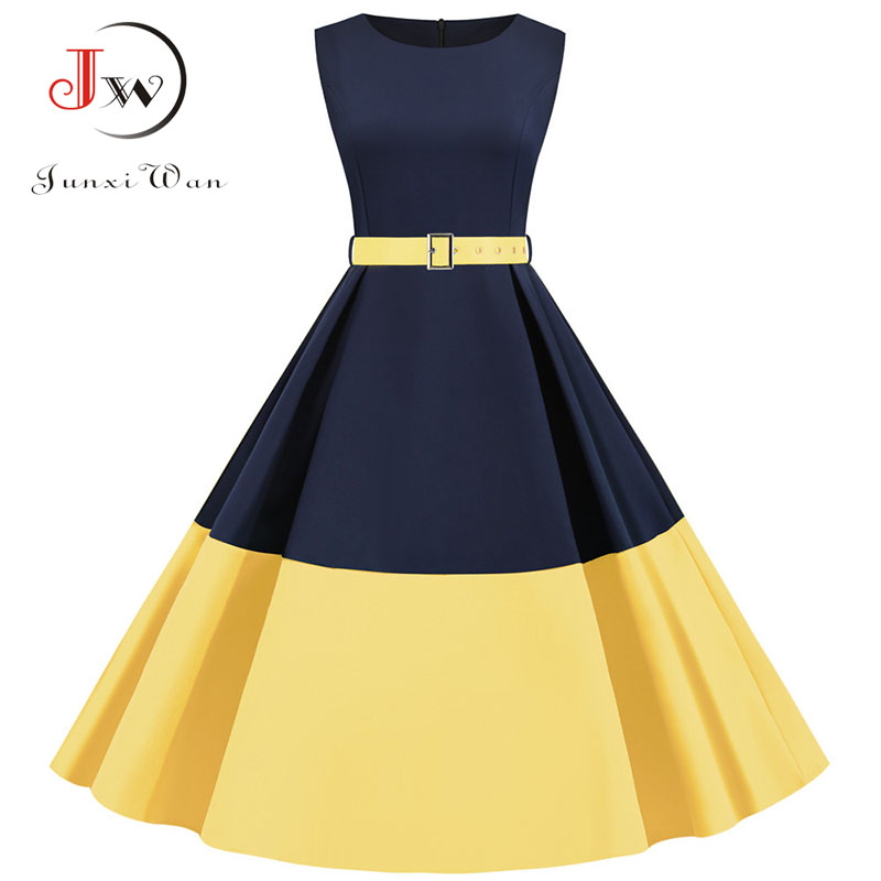 20213xl summer women elegant vintage midi dress solid patchwork a-line vestidos sleeveless party dress plus size robe femme, Black;gray
20213xl summer women elegant vintage midi dress solid patchwork a-line vestidos sleeveless party dress plus size robe femme, Black;gray