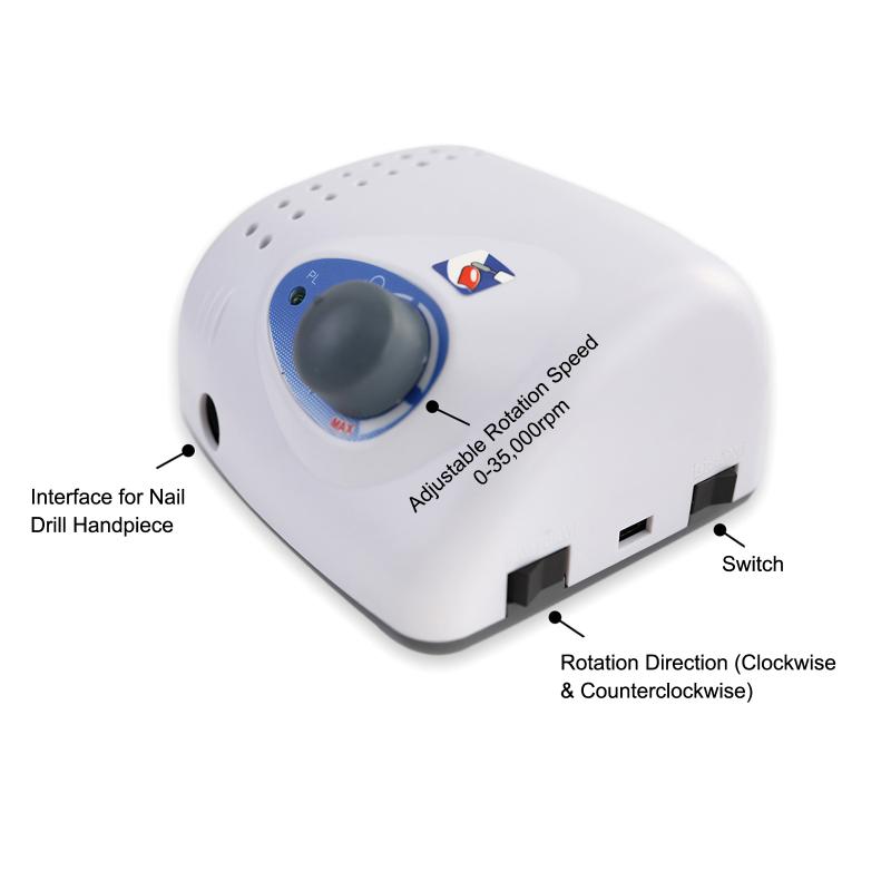 Nail Drill & Accessories Machine Pen Holder 35000RPM Electric File For Acrylic Nails Manicure Pedicure