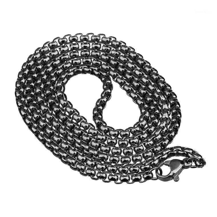 2-4 MM Width 316L Stainless Steel Circles Chain Necklace, Oval Box Style Chains Black Color 10pcs/lot Wholesale
2-4 MM Width 316L Stainless Steel Circles Chain Necklace, Oval Box Style Chains Black Color 10pcs/lot Wholesale