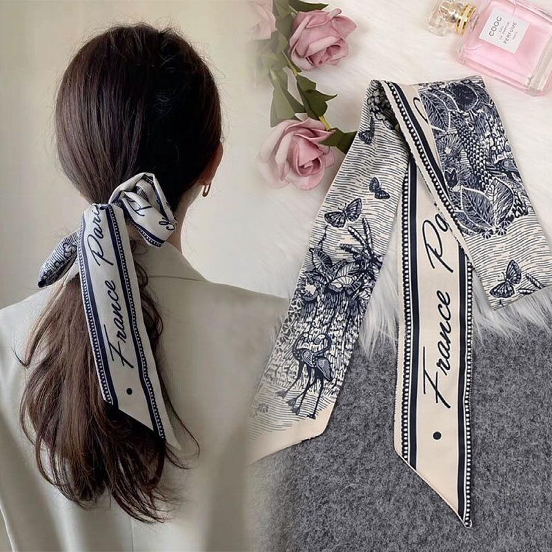 French Hair Band Korean Version Of The Retro Square Slender Silk Scarf Ribbon Bow Letter Head Rope Female Ins Streamer Clips & Barrettes, Golden;silver
French Hair Band Korean Version Of The Retro Square Slender Silk Scarf Ribbon Bow Letter Head Rope Female Ins Streamer Clips & Barrettes, Golden;silver