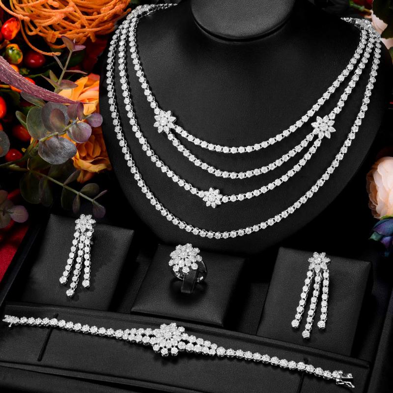 Earrings & Necklace GODKI Trendy 4PCS 3layer Kundan Jewelry Set For Women Wedding Party Cubic Zircon Crystal Dubai Bridal Addict, As pic
Earrings & Necklace GODKI Trendy 4PCS 3layer Kundan Jewelry Set For Women Wedding Party Cubic Zircon Crystal Dubai Bridal Addict, As pic