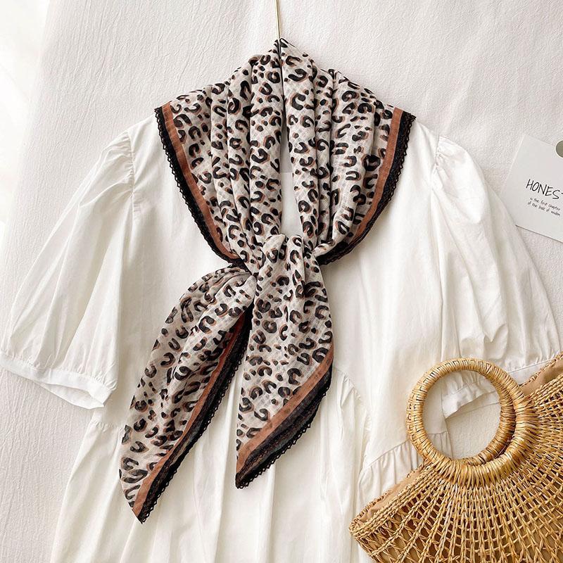 Scarves 90*90 Cm Cotton Linen Square Scarf For Women Leopard Print Head Lady Fashion Summer Sunscreen Hijab Headband
Scarves 90*90 Cm Cotton Linen Square Scarf For Women Leopard Print Head Lady Fashion Summer Sunscreen Hijab Headband
