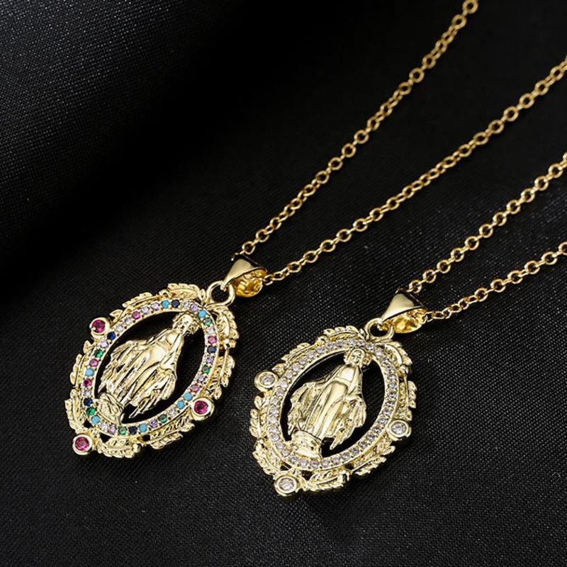 Pendant Necklaces Long Chain Virgin Mary Necklace Female Pendants Clavicle Choker Collares Jewelry Gifts For Women, Silver
Pendant Necklaces Long Chain Virgin Mary Necklace Female Pendants Clavicle Choker Collares Jewelry Gifts For Women, Silver