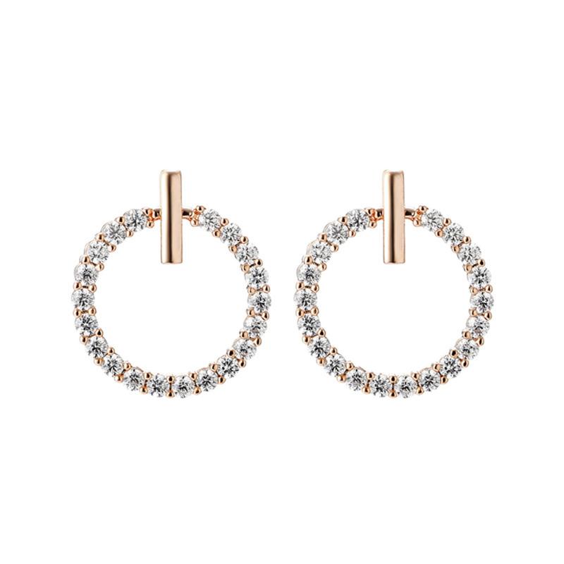 Stud Trendy Simple Women Earrings Geometric Diamond Circle Decoration Ear Clip, Golden;silver
Stud Trendy Simple Women Earrings Geometric Diamond Circle Decoration Ear Clip, Golden;silver