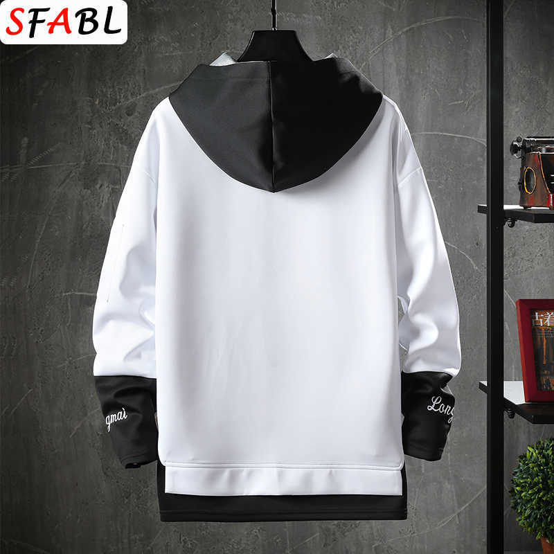 SFABL Letter Printed Mens Hoodies Japanese Style Hip Hop Casual Sweatshirts Streetwear Male Hoodies Hipster Harajuku Tops 210715