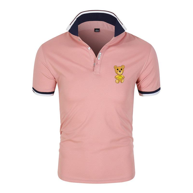 Men's Polos 2021 Summer Short-Sleeved Shirt Business Lapel Fashion Casual Bear Print Breathable Letters British Couple, Black
Men's Polos 2021 Summer Short-Sleeved Shirt Business Lapel Fashion Casual Bear Print Breathable Letters British Couple, Black