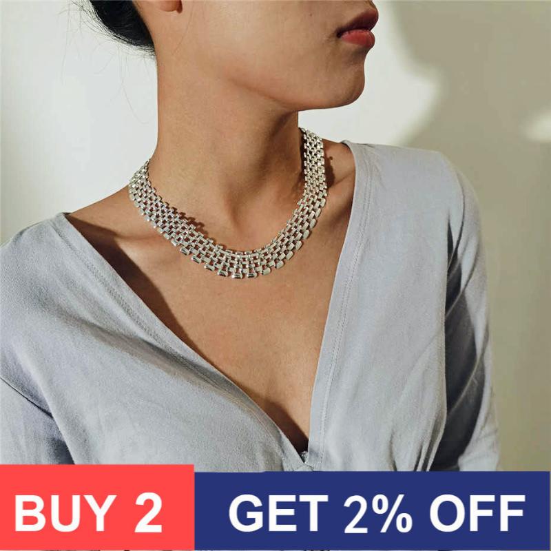 Chains Exaggerated Cuban Chunky Thick Chain Necklace Women High Quality Big Iron Metal Silver Color Neck Jewelry Steampunk
Chains Exaggerated Cuban Chunky Thick Chain Necklace Women High Quality Big Iron Metal Silver Color Neck Jewelry Steampunk