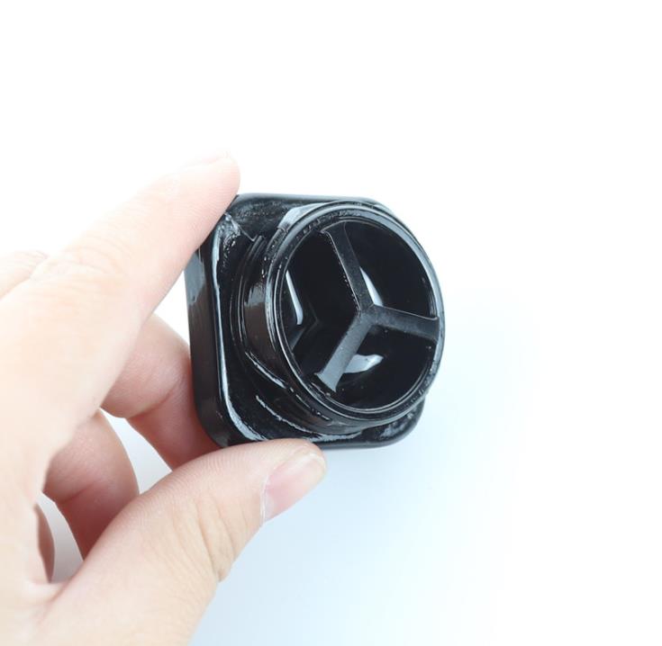 9ml Square Glass Jar Bottle Divided Insert with Childproof Cap for DAB Extracts Dry Herb Thick Oil Wax Concentrate Container SN2938