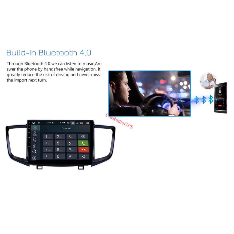 Car Dvd Player For Honda Pilot 2016-2018 10 Inch Multimedia System Android Stereo Radio Gps Navigation with Bluetooth USB WIFI AUX