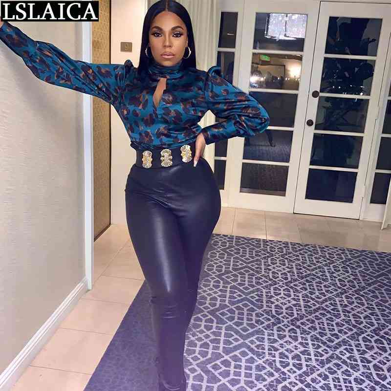 Fall Women Skinny Fashion Arrival Party Elegant Blouse Printing Turtleneck Casual Long Sleeve Tops for 210520, Blue
Fall Women Skinny Fashion Arrival Party Elegant Blouse Printing Turtleneck Casual Long Sleeve Tops for 210520, Blue