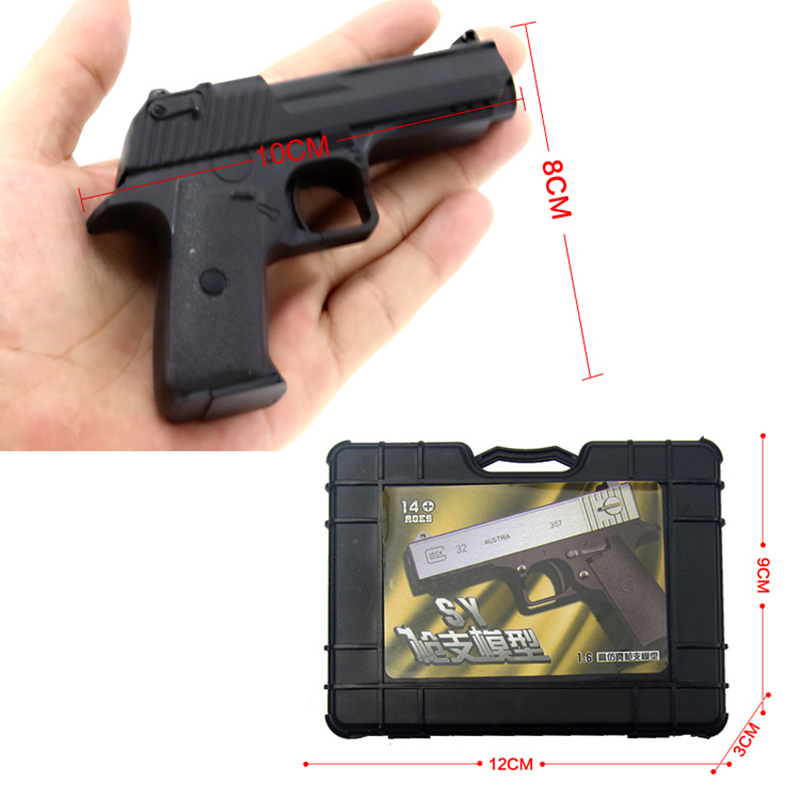 MINI Alloy Pistol Desert Eagle Colt Toy Gun Model Shoot Soft Bullet For Adults Collection Kids Gifts
