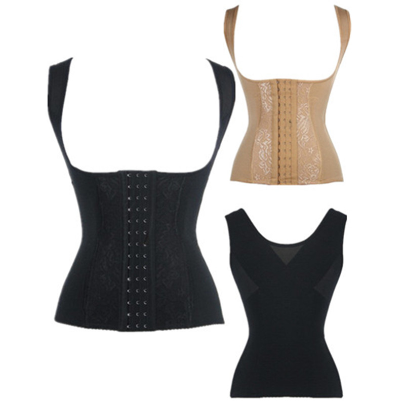 Woman Bustiers Hot Sexy black/skin underbust waist trainer corset straps slim bodyshaper steel bone corset bustier women lace underwear, As shown
Woman Bustiers Hot Sexy black/skin underbust waist trainer corset straps slim bodyshaper steel bone corset bustier women lace underwear, As shown