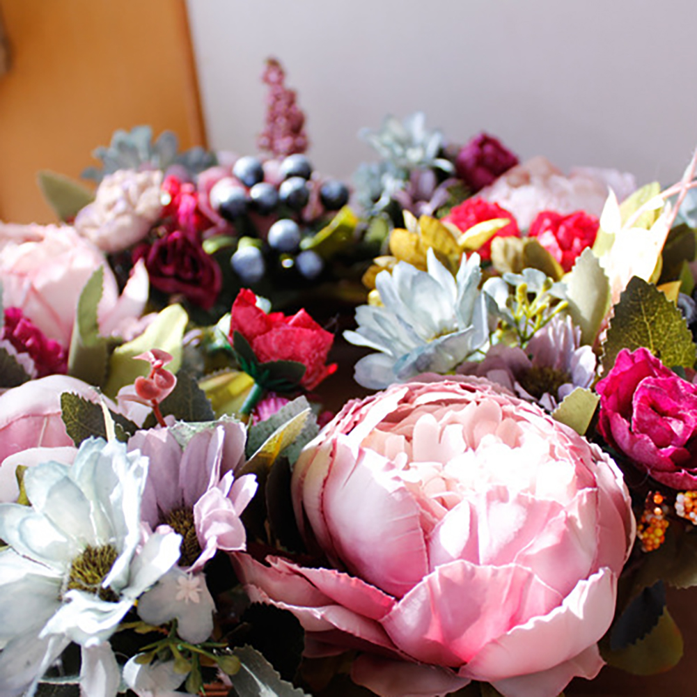 Fower Wreath Peony Garand Artificia Peony Hanging eaves Vine Sik Front Door Wreaths Wa Christmas Wedding Decoration, Default color
Fower Wreath Peony Garand Artificia Peony Hanging eaves Vine Sik Front Door Wreaths Wa Christmas Wedding Decoration, Default color