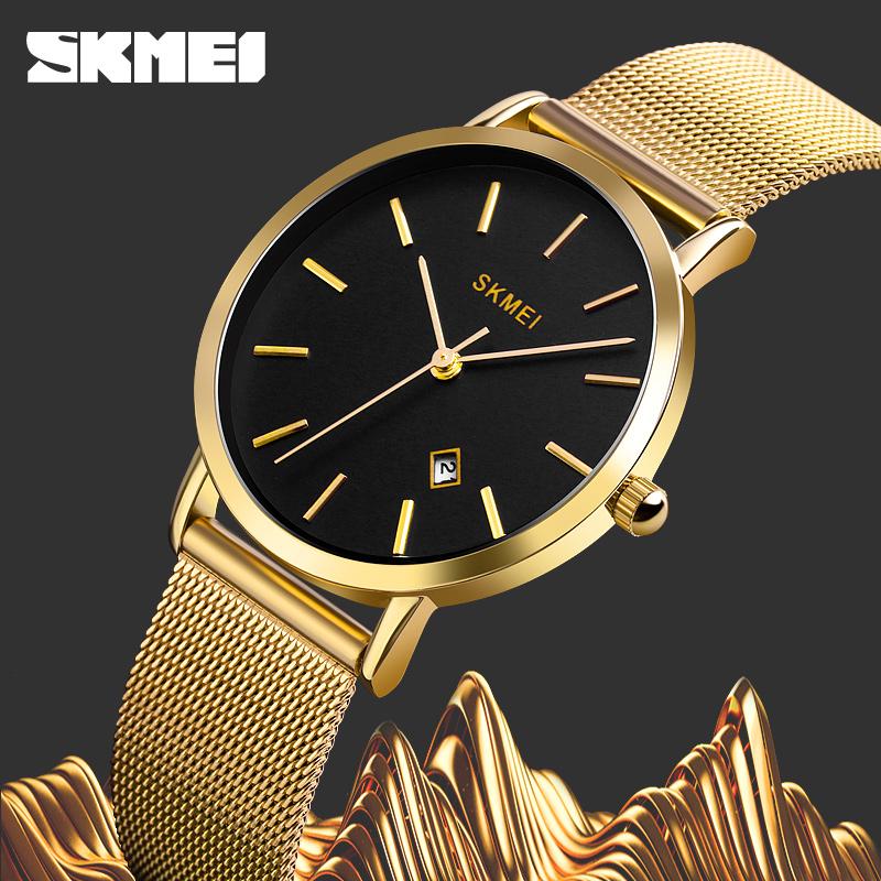 Wristwatches SKMEI Top Brand Women Watch Fashion Woman Sport Date Analog Quartz Watches Stainless Steel Casual Female Clock Wristwatch, Gold
Wristwatches SKMEI Top Brand Women Watch Fashion Woman Sport Date Analog Quartz Watches Stainless Steel Casual Female Clock Wristwatch, Gold