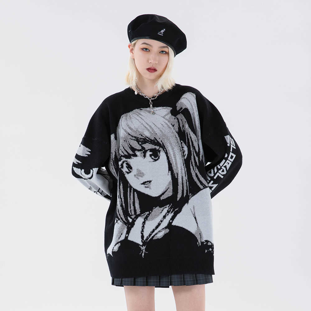 Harajuku knitted women's wear, large size sweater, long sleeve top, Gothic fashion, Japanese cartoon Street clothing Kawaii 210602, Black
Harajuku knitted women's wear, large size sweater, long sleeve top, Gothic fashion, Japanese cartoon Street clothing Kawaii 210602, Black
