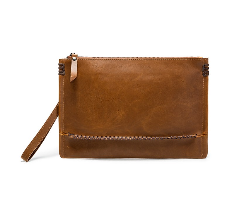 Leather Clutch Bags Men Handbag Double Zipper Business Man Purse Wrist Strap Hand Bag Waterproof Male Pouch, Brown
Leather Clutch Bags Men Handbag Double Zipper Business Man Purse Wrist Strap Hand Bag Waterproof Male Pouch, Brown