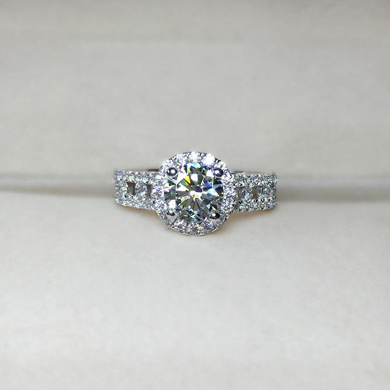Cluster Rings Real14K White Gold Color Ring Invisible Setting 1 Diamond Jewelry Women Fine Silver 925 Anillos Bizuteria, Golden;silver
Cluster Rings Real14K White Gold Color Ring Invisible Setting 1 Diamond Jewelry Women Fine Silver 925 Anillos Bizuteria, Golden;silver