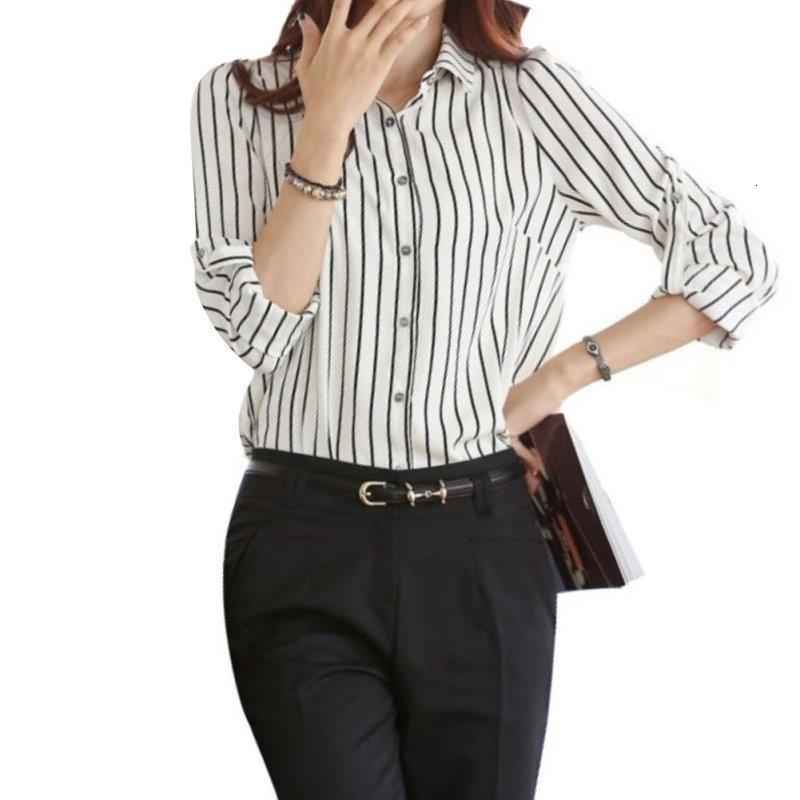 Women Stripped Womens Shirt Casual Office Chiffon Tops Spring Autumn Blouses Plus Size Striated Long Sleeve Ol Style, Black
Women Stripped Womens Shirt Casual Office Chiffon Tops Spring Autumn Blouses Plus Size Striated Long Sleeve Ol Style, Black