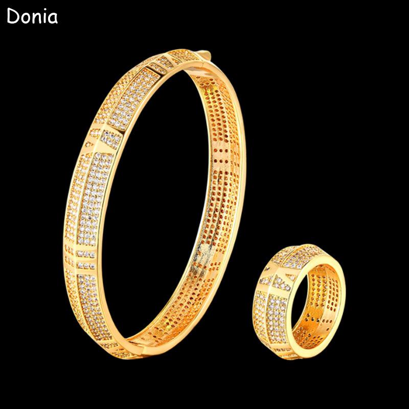Earrings & Necklace Donia Jewelry Fashion Chain Bracelet Zircon Roman Numeral Set Ladies Luxury Ring, Silver 
Earrings & Necklace Donia Jewelry Fashion Chain Bracelet Zircon Roman Numeral Set Ladies Luxury Ring, Silver