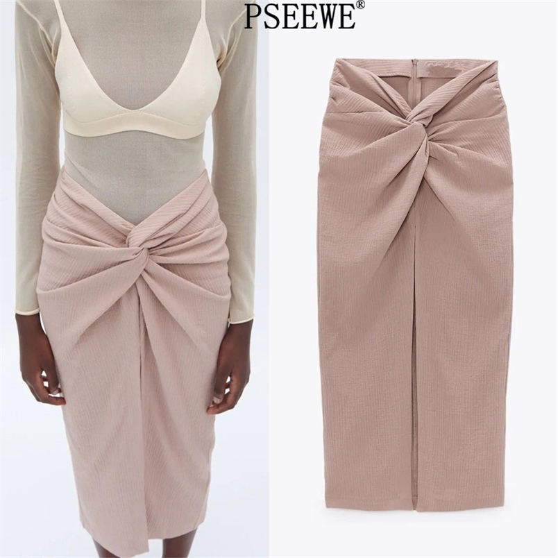 Women Skirt Textured Knot High Waist Elegant Long Skirts Woman Fashion Front Slit Office Wear Summer 210519, Print
Women Skirt Textured Knot High Waist Elegant Long Skirts Woman Fashion Front Slit Office Wear Summer 210519, Print