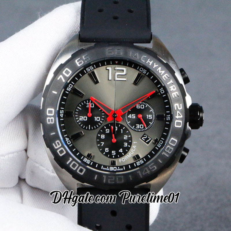 F1 F one Formula 1 Miyota Quartz Chronograph Mens Watch Steel Case Gray Dial Black Subdial Red Hands Stick Markers Rubber Strap Stopwatch Watches Puretime01 Z28a1, Customized waterproof service
F1 F one Formula 1 Miyota Quartz Chronograph Mens Watch Steel Case Gray Dial Black Subdial Red Hands Stick Markers Rubber Strap Stopwatch Watches Puretime01 Z28a1, Customized waterproof service