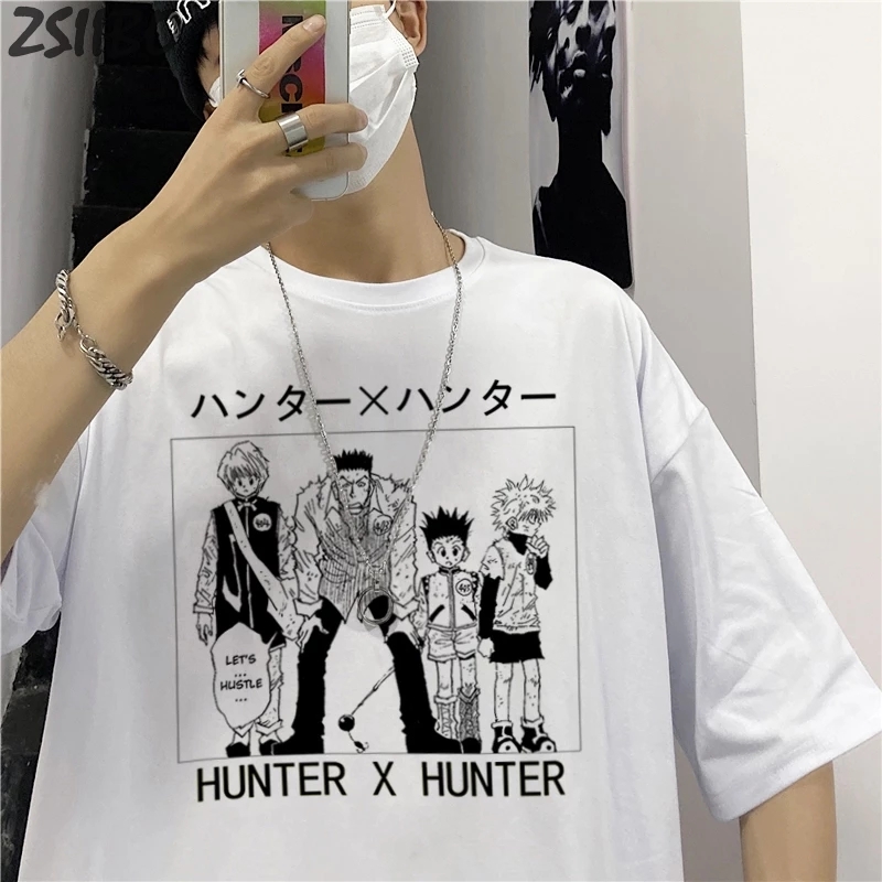 Anime Tops Harajuku Men's Tshirt Cool HunterXHunter Killua Zoldyck Print Unisex Short Sleeve T shirt Male Streetwear T-shirt, White
Anime Tops Harajuku Men's Tshirt Cool HunterXHunter Killua Zoldyck Print Unisex Short Sleeve T shirt Male Streetwear T-shirt, White