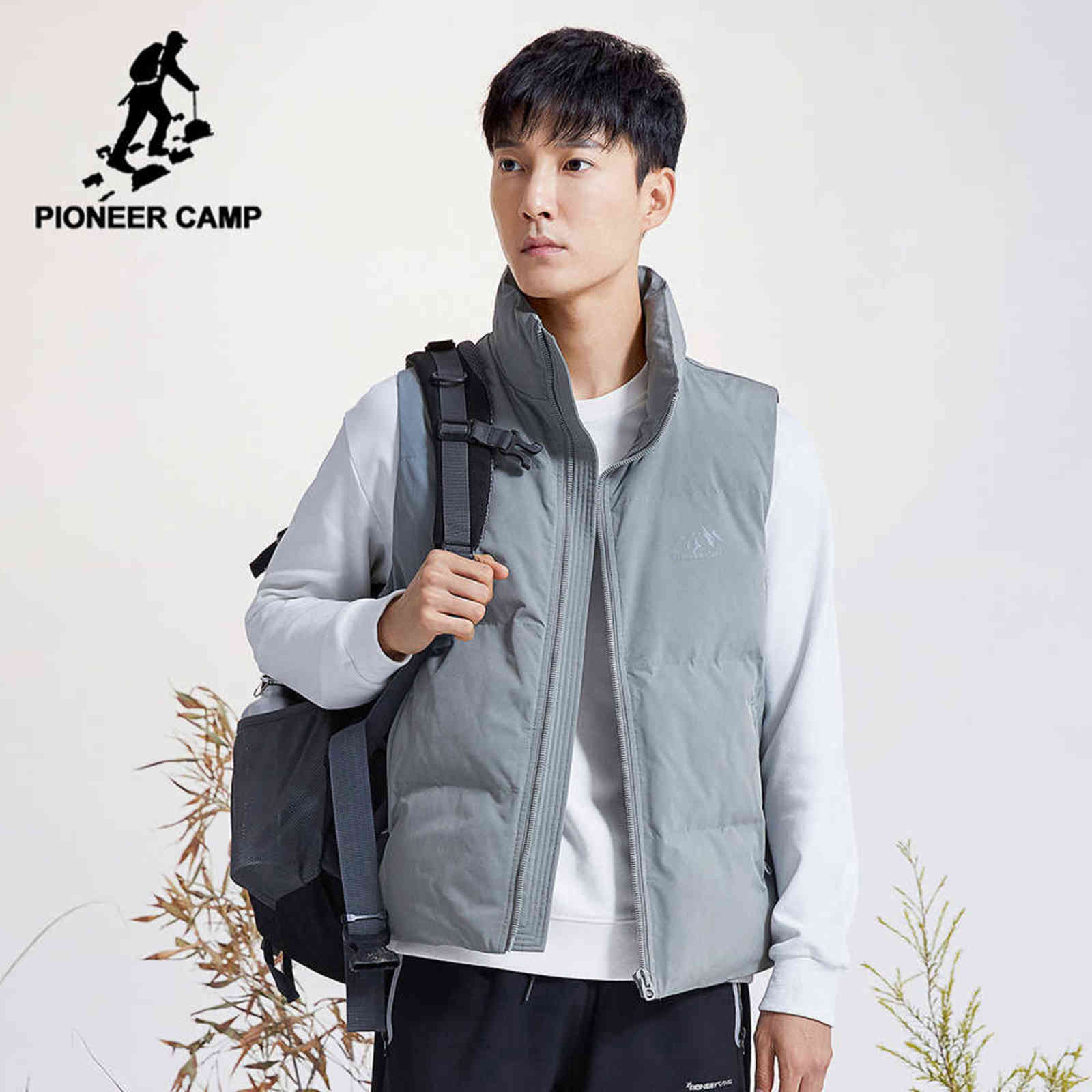 Pioneer Camp Winter Vest Down Jacket Men Warm Sleeveless Jacket Plus Size Casual Men's Clothing AYR005141 Y1103, Black
Pioneer Camp Winter Vest Down Jacket Men Warm Sleeveless Jacket Plus Size Casual Men's Clothing AYR005141 Y1103, Black