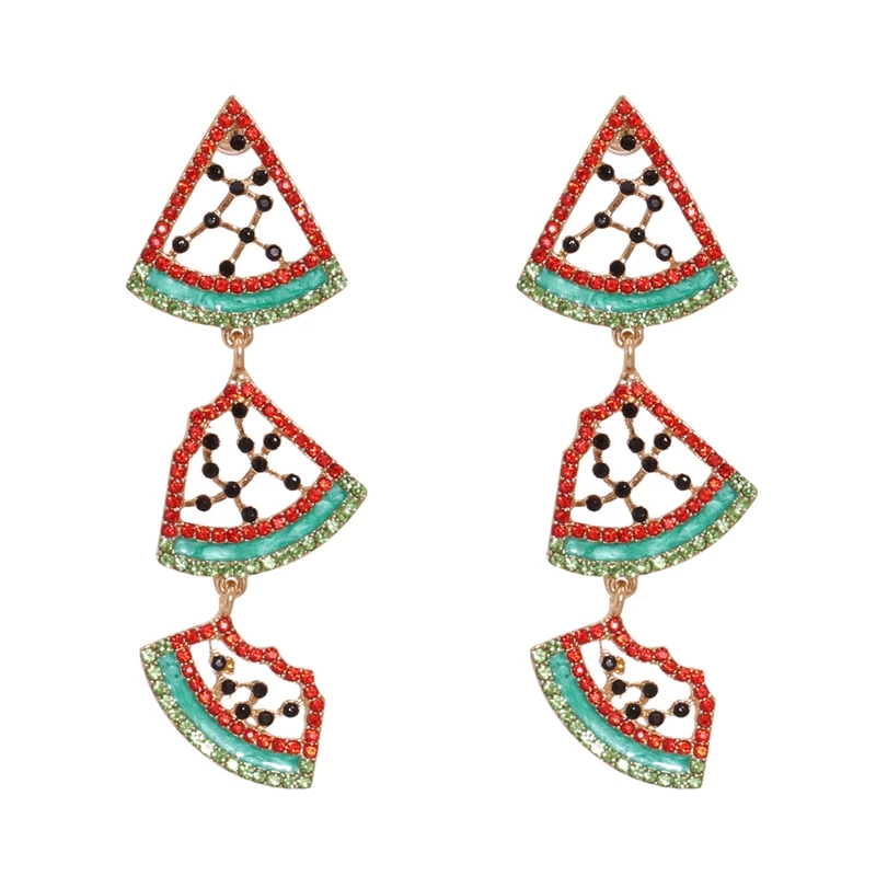 Fruit Crystal Drop Earrings for Women Summer Girl Long Watermelon Rhinestone Earring Party Wedding Jewelry
Fruit Crystal Drop Earrings for Women Summer Girl Long Watermelon Rhinestone Earring Party Wedding Jewelry