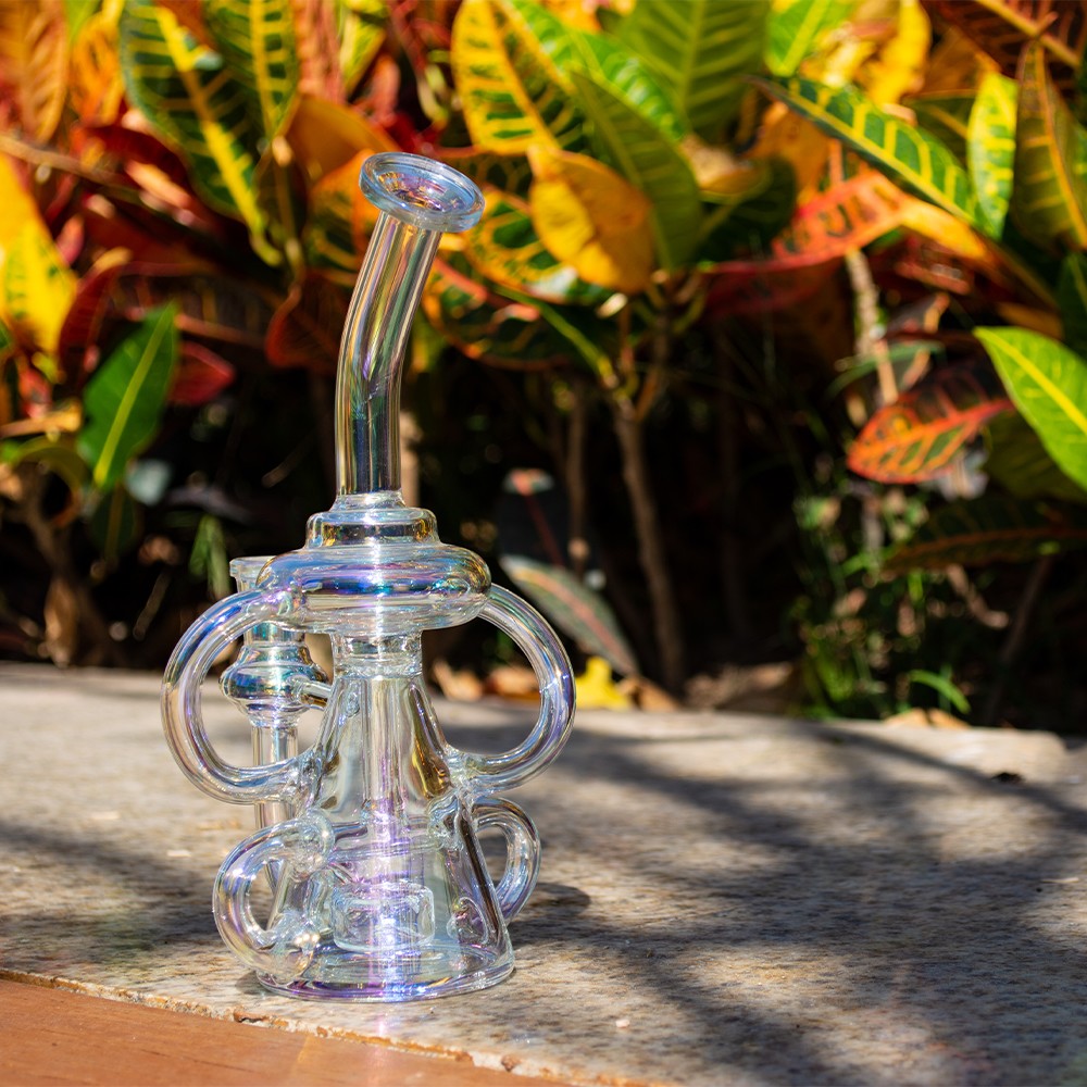 8 inch dab oil rigs hookah bong shiny recycler rainbow smoking bubbler glass water pipes with quartz banger
8 inch dab oil rigs hookah bong shiny recycler rainbow smoking bubbler glass water pipes with quartz banger