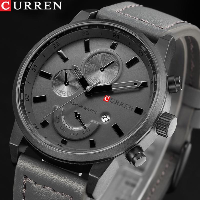 Wristwatches CURREN Men's Casual Sport Quartz Watch Mens Watches Top Quartz-Watch Leather Military Wrist Male Clock Drop, Black
Wristwatches CURREN Men's Casual Sport Quartz Watch Mens Watches Top Quartz-Watch Leather Military Wrist Male Clock Drop, Black