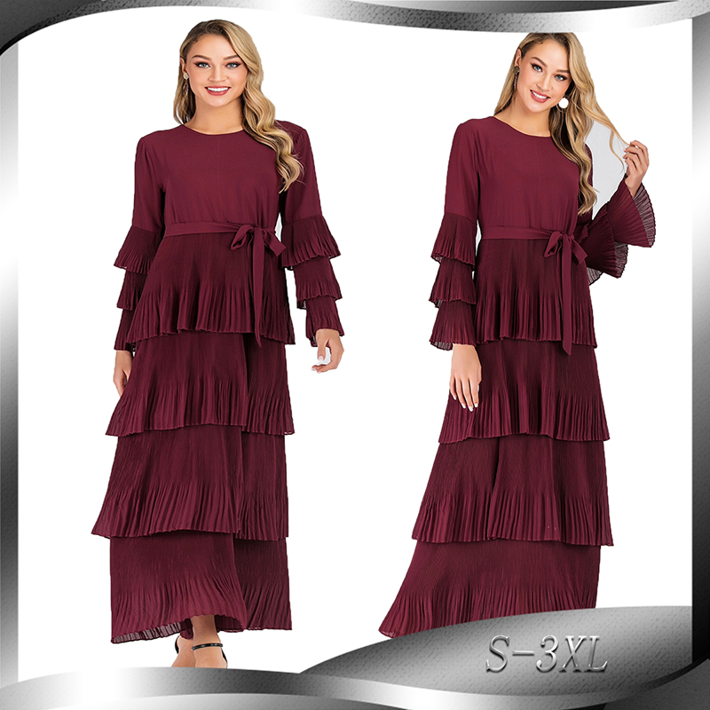 Plus Size 2021 Autumn Winter Red Pleated Ruffle Dress Women Sukienki Ropa Mujer Robe Longue Femme Elbise Ladies Dresses Vestidos
Plus Size 2021 Autumn Winter Red Pleated Ruffle Dress Women Sukienki Ropa Mujer Robe Longue Femme Elbise Ladies Dresses Vestidos