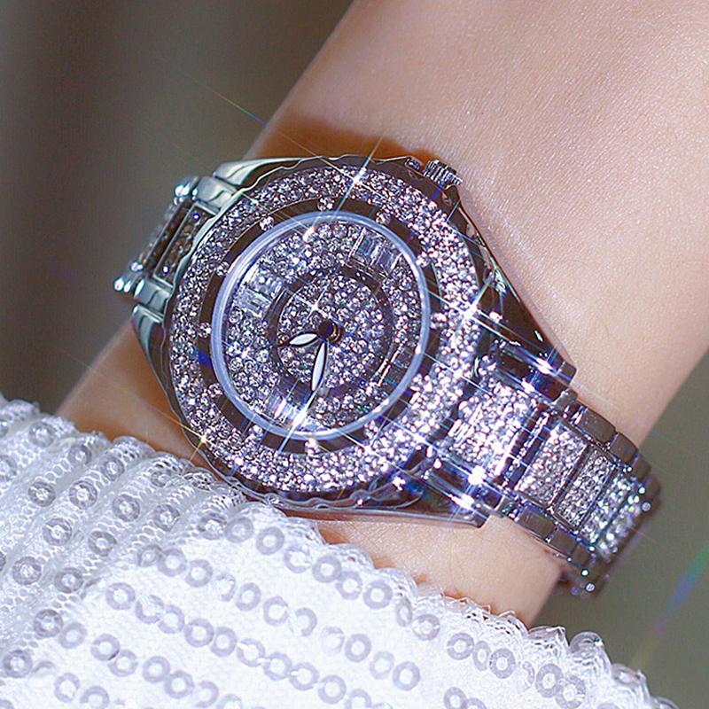 Wristwatches BS Top Women Watches Japan Quartz Movement Full Diamond Dress Ladies Wristwatch Waterproof Casual Clock Reloj Muje, White
Wristwatches BS Top Women Watches Japan Quartz Movement Full Diamond Dress Ladies Wristwatch Waterproof Casual Clock Reloj Muje, White