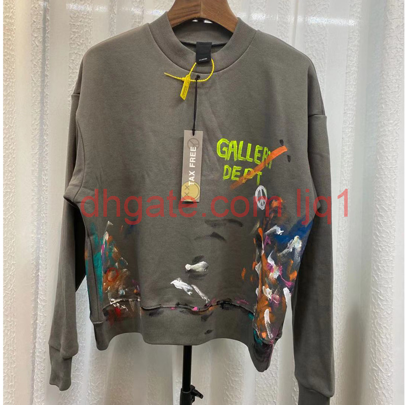 Gallery Dept 20FW Hand Drawn Splash Ink Graffiti Crewneck Pullover High Street Simple Sweatshirt Fashion Autumn Winter Sweater, Black
Gallery Dept 20FW Hand Drawn Splash Ink Graffiti Crewneck Pullover High Street Simple Sweatshirt Fashion Autumn Winter Sweater, Black