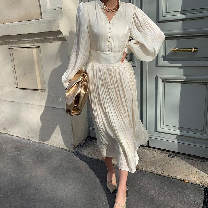 Casual Dresses 2021 Summer Evening Women's Mid-length Dress Pleated Lantern Sleeve Special Occasion Female Spring Korean Party Lady Robe, Hfc5147 blue
Casual Dresses 2021 Summer Evening Women's Mid-length Dress Pleated Lantern Sleeve Special Occasion Female Spring Korean Party Lady Robe, Hfc5147 blue