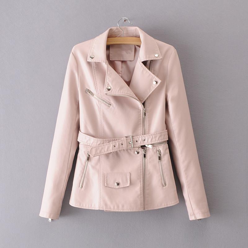 Women's Leather & Faux S- Autumn 2021 Women PU Jackets Short Zipper Rivet Soft Coat Lady Slim Black Pink Motorcycle
Women's Leather & Faux S- Autumn 2021 Women PU Jackets Short Zipper Rivet Soft Coat Lady Slim Black Pink Motorcycle