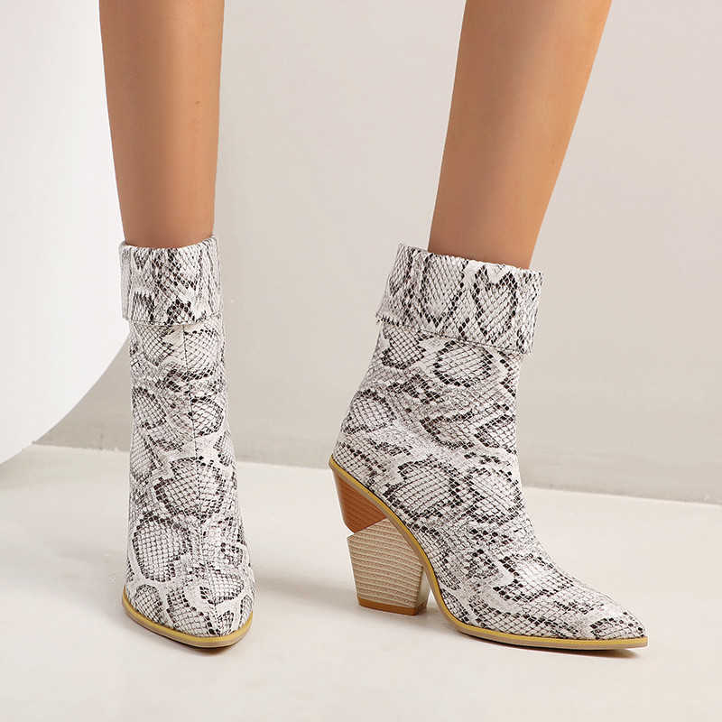 Vintage Red Ankle Boots For Women Pointed High Heels Autumn Winter Night Club Office Shoes Woman 210528