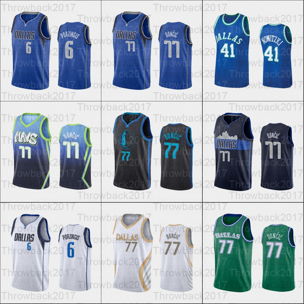 2021the Basketball Jersey Mens Luka Kristaps 6 Porzingis 77 Doncic Dirk 41 Nowitzki Mesh Retro Multi blue navy white green, Black;red
2021the Basketball Jersey Mens Luka Kristaps 6 Porzingis 77 Doncic Dirk 41 Nowitzki Mesh Retro Multi blue navy white green, Black;red