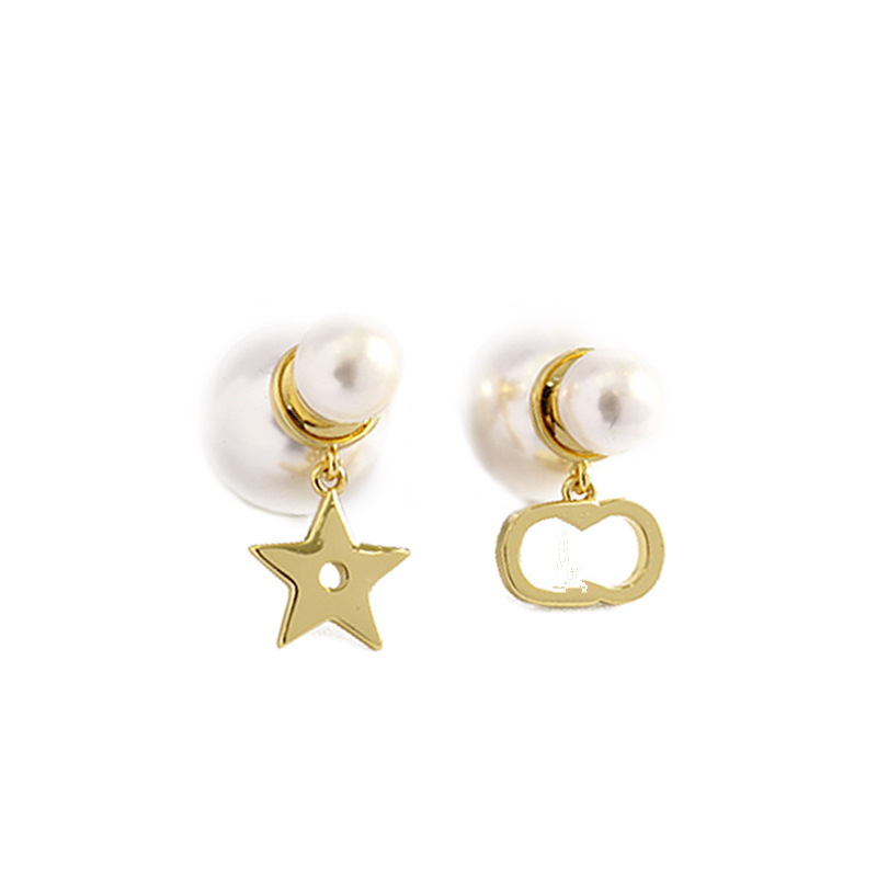 D Home Pearl Star Stud Earrings Women European and American Style Di Home Letter CD Diamond Earrings, Golden;silver
D Home Pearl Star Stud Earrings Women European and American Style Di Home Letter CD Diamond Earrings, Golden;silver