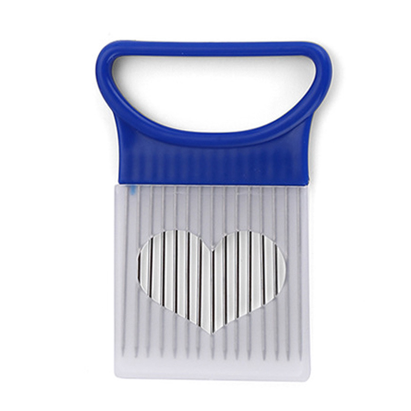 Stainless Steel Onion Fork Onion Cutter Fruit Vegetables Cutter Slicer Tomato Cutter Knife Cutting Safe Aid Holder Kitchen Tools
