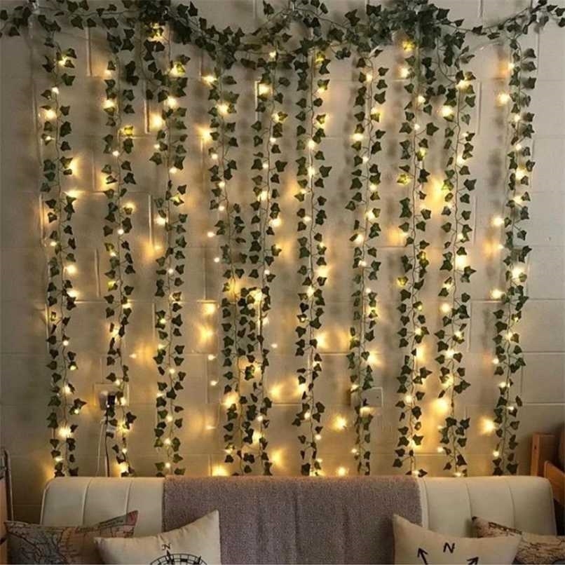 Flashing 2m LED Ivy Vine String Lights 2AA Or 3AA Battery Operated Led Leaf Garland Christmas For Home Wedding Decorative Lights 211027
Flashing 2m LED Ivy Vine String Lights 2AA Or 3AA Battery Operated Led Leaf Garland Christmas For Home Wedding Decorative Lights 211027