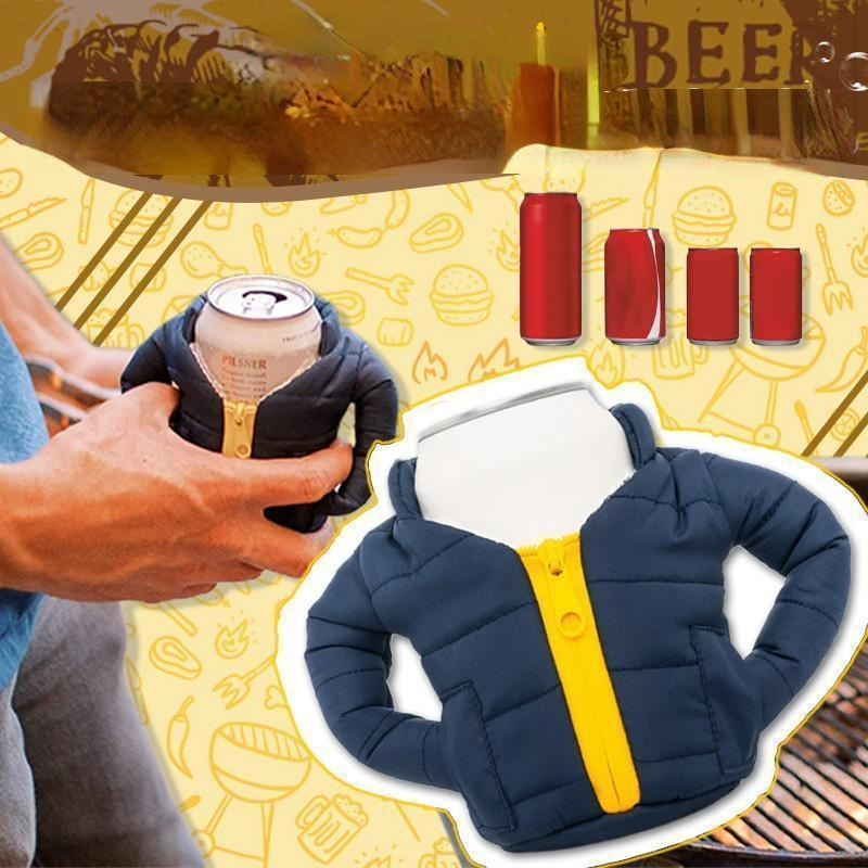 Cool Beer Clothes Jacket for Keeping Beverage Winter Thermal Insulation Beer Cover Drink Warmer Gift Beer Down Creative Jacket
Cool Beer Clothes Jacket for Keeping Beverage Winter Thermal Insulation Beer Cover Drink Warmer Gift Beer Down Creative Jacket