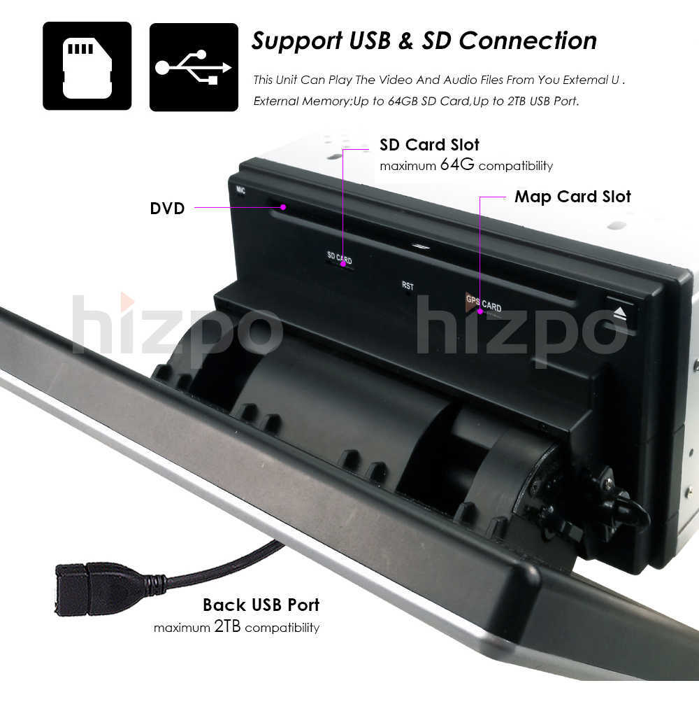 2 din 4G 64G Car Audio radio for Universal car dvd player GPS navigation bluetooth accessory 4G internet Android 10 Octa Core DSP