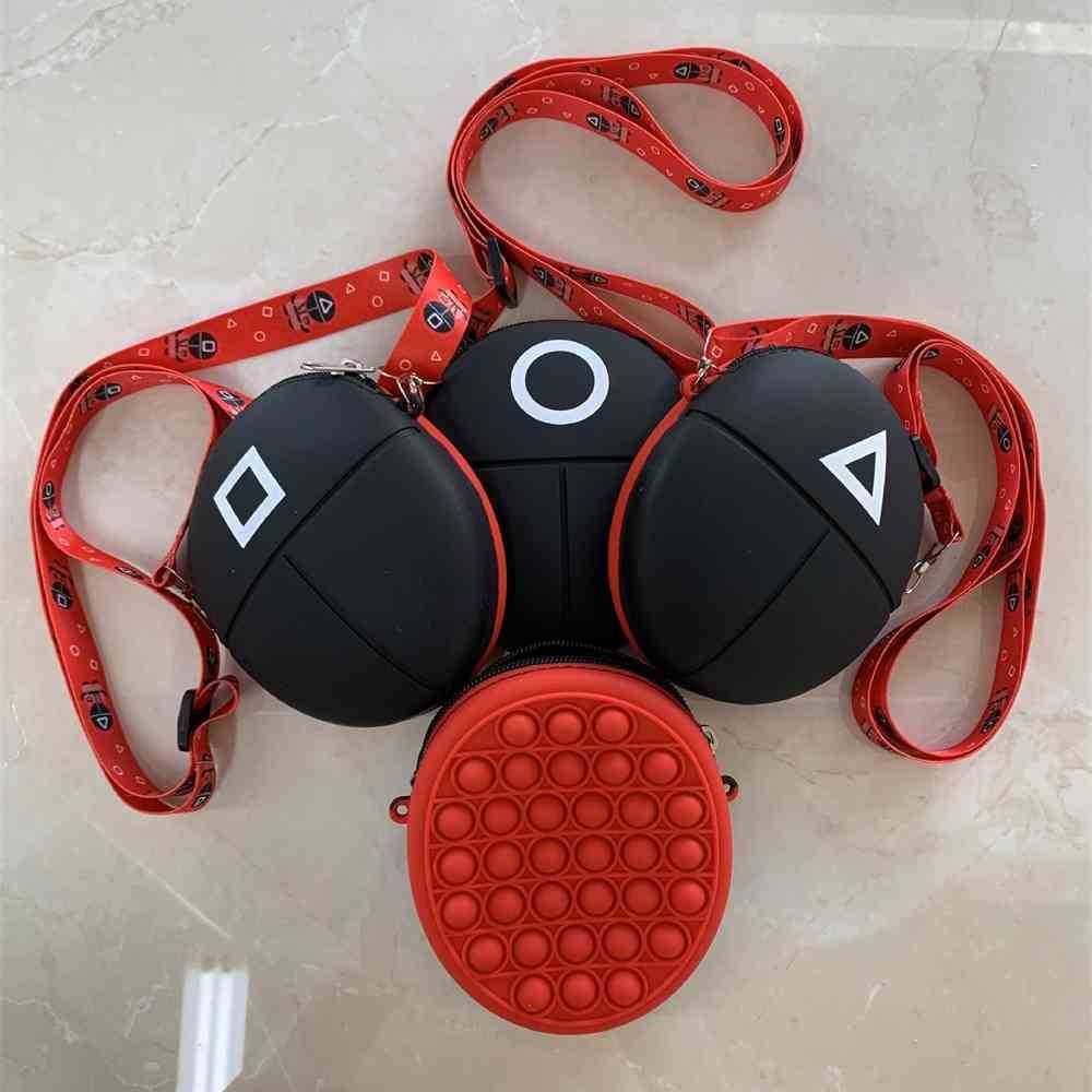 The TV Game Backpacks Poppet Fidget Purses Mask Wallet Silicone Push Poppers Bubble Messenger Bags Kids Grils Crossbody pack Students Purse Gifts G091KJK, Red
The TV Game Backpacks Poppet Fidget Purses Mask Wallet Silicone Push Poppers Bubble Messenger Bags Kids Grils Crossbody pack Students Purse Gifts G091KJK, Red