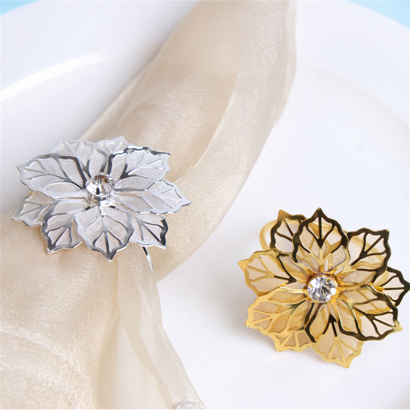 Flower Napkin Rings for Wedding Napkin Holders