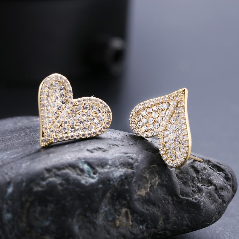 Hoop & Huggie MYDIY Cubic Zircon Love Earring Female Diamond Heart-shaped Cute Fashion Jewelry Valentines Christmas Day For Women Gift, Golden;silver
Hoop & Huggie MYDIY Cubic Zircon Love Earring Female Diamond Heart-shaped Cute Fashion Jewelry Valentines Christmas Day For Women Gift, Golden;silver