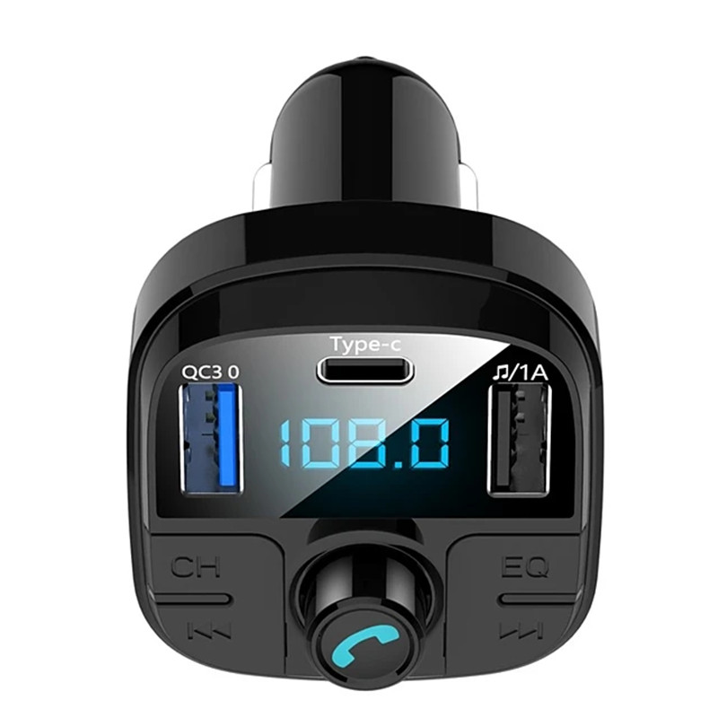 Fast Car Chargers USB Quick Charge QC 3.0 Bluetooth 5.0 FM Transmitter MP3 Music Player Wireless Adapter Modulator Handsfree Calling Audio Receiver Fo