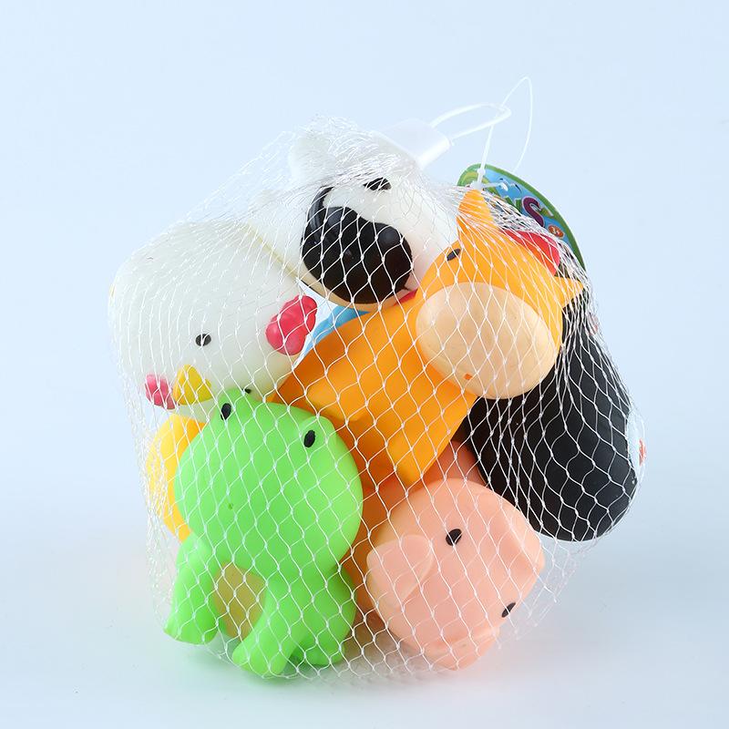 2022 new DHL Water spray toy bathroom bath splashing glue small animals baby children toys