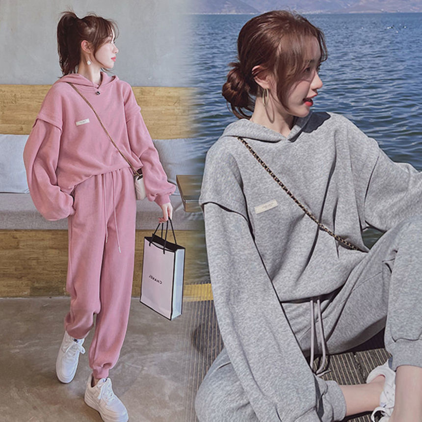 maternity suit spring new fashion outdoor and winter sweater sports autumn casual two-piece set, Gray
maternity suit spring new fashion outdoor and winter sweater sports autumn casual two-piece set, Gray