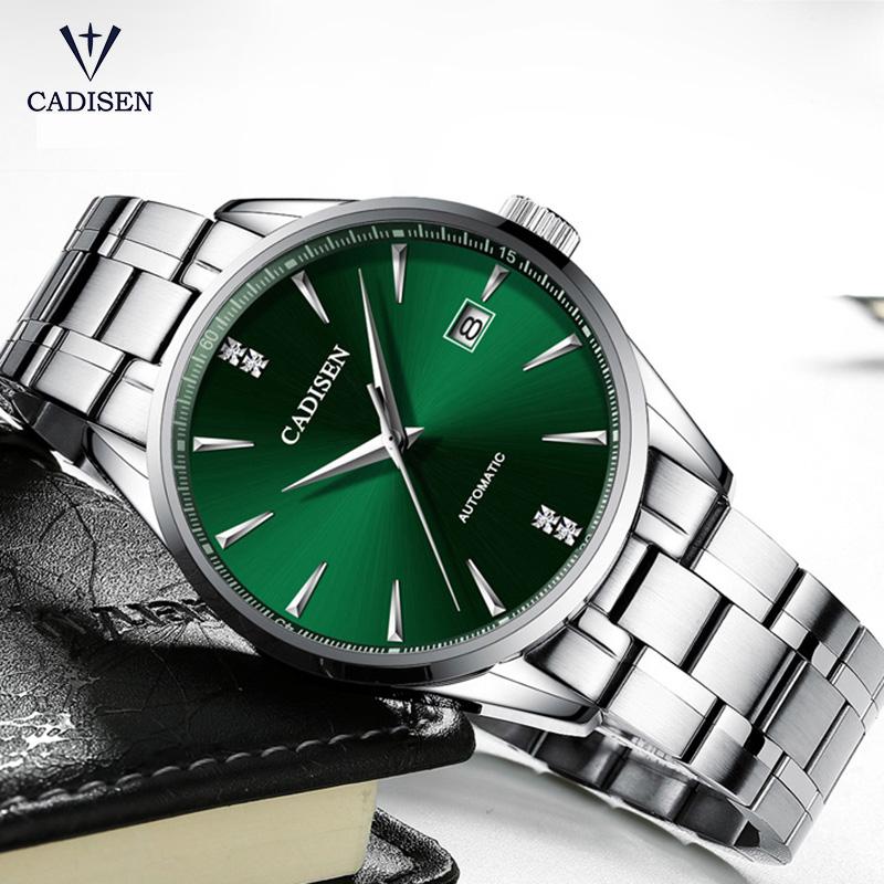 Wristwatches CADISEN 2021 Men's Mechanical Watches Automatic Watch Men Stainless Steel Business Waterproof Clock Man Relogio Masculino, Blue
Wristwatches CADISEN 2021 Men's Mechanical Watches Automatic Watch Men Stainless Steel Business Waterproof Clock Man Relogio Masculino, Blue
