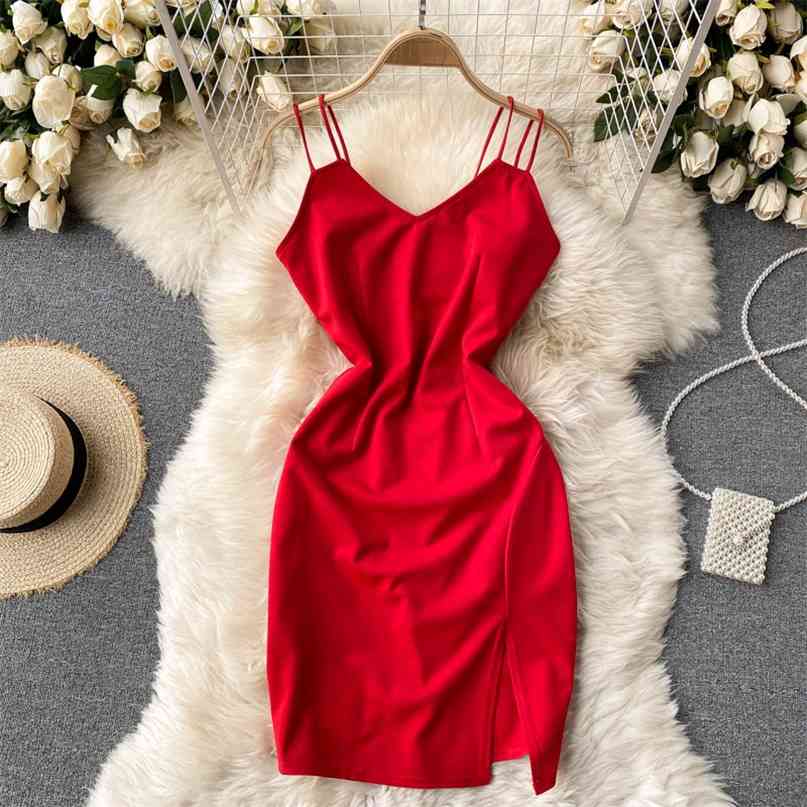 Sexy Red Mini Bodycon Dress Strappy Sleeveless Slim Party Vestido Women Summer V-neck High Waist Night Club 210603
Sexy Red Mini Bodycon Dress Strappy Sleeveless Slim Party Vestido Women Summer V-neck High Waist Night Club 210603